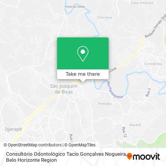 Consultório Odontológico Tacio Gonçalves Nogueira map