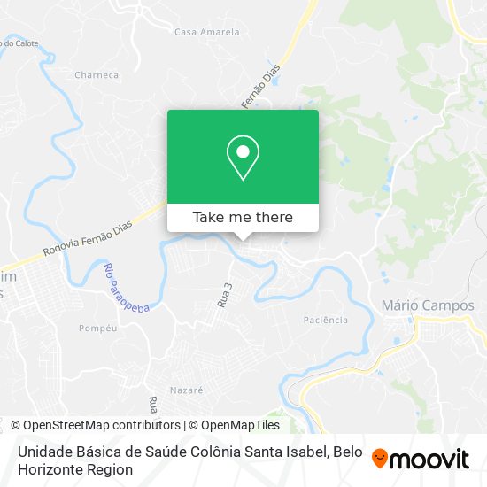 Unidade Básica de Saúde Colônia Santa Isabel map