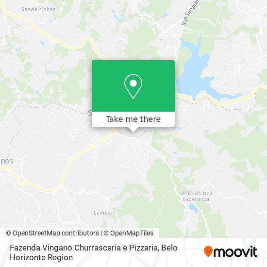 Fazenda Vinganó Churrascaria e Pizzaria map