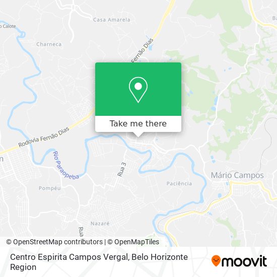 Centro Espirita Campos Vergal map