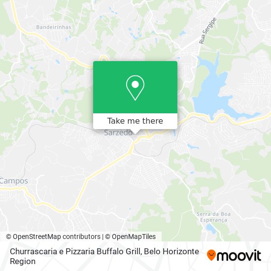 Mapa Churrascaria e Pizzaria Buffalo Grill