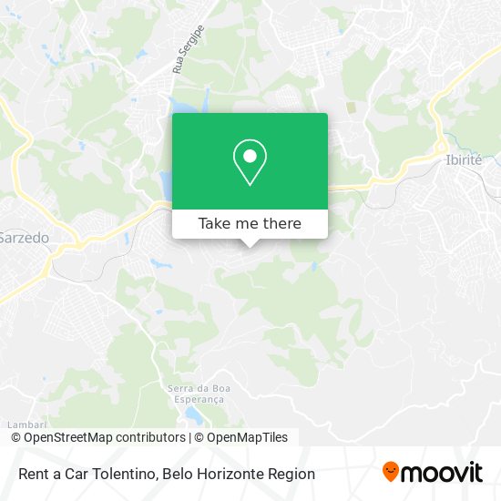 Rent a Car Tolentino map