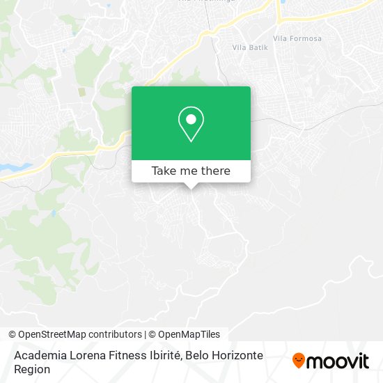 Academia Lorena Fitness Ibirité map
