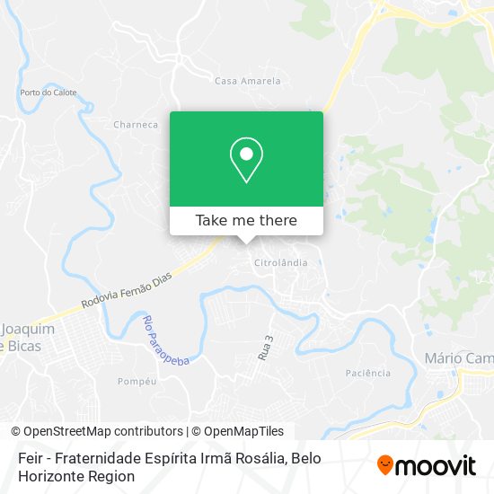 Feir - Fraternidade Espírita Irmã Rosália map