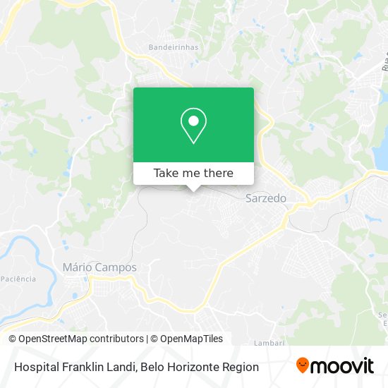 Hospital Franklin Landi map