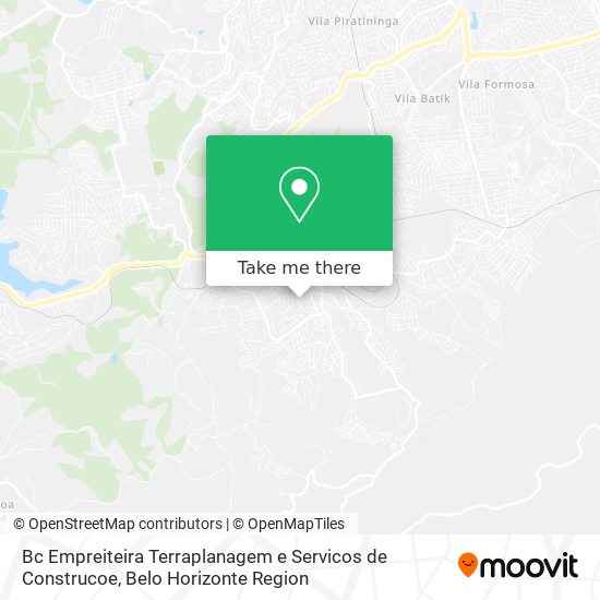 Bc Empreiteira Terraplanagem e Servicos de Construcoe map