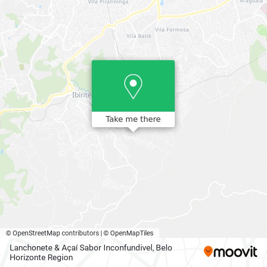 Lanchonete & Açaí Sabor Inconfundivel map