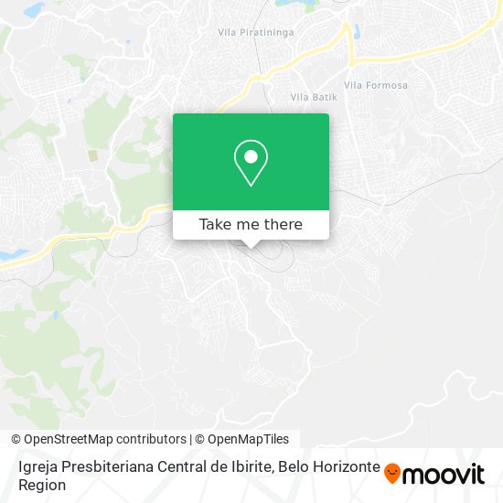 Igreja Presbiteriana Central de Ibirite map