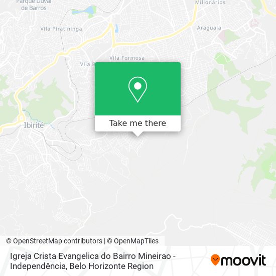Igreja Crista Evangelica do Bairro Mineirao - Independência map