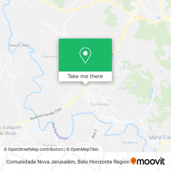 Comunidade Nova Jerusalém map