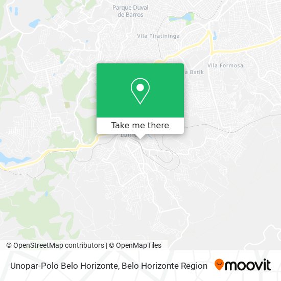 Unopar-Polo Belo Horizonte map