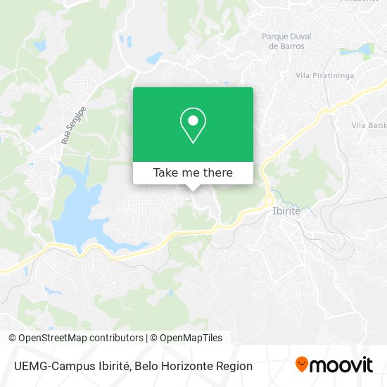 UEMG-Campus Ibirité map