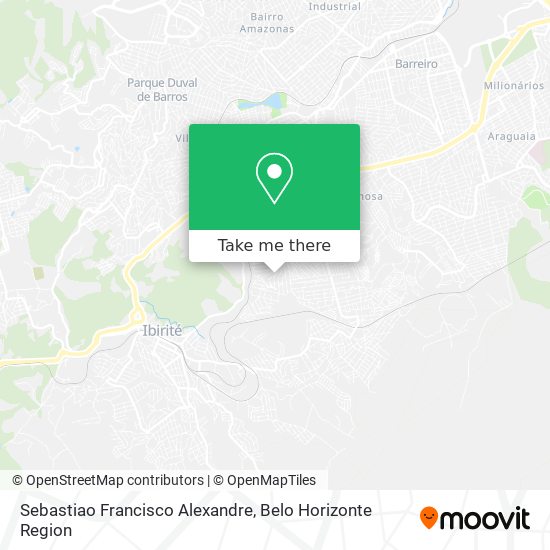 Sebastiao Francisco Alexandre map
