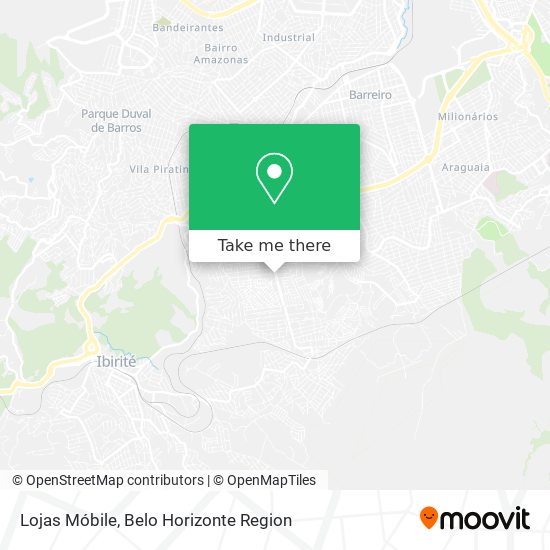 Lojas Móbile map