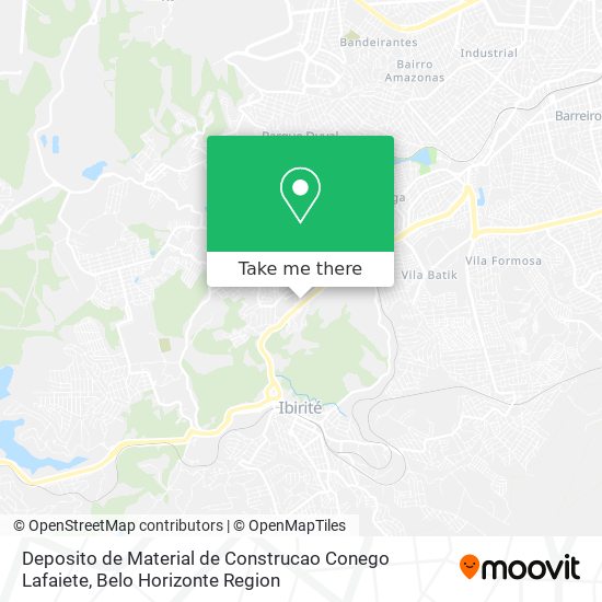 Deposito de Material de Construcao Conego Lafaiete map