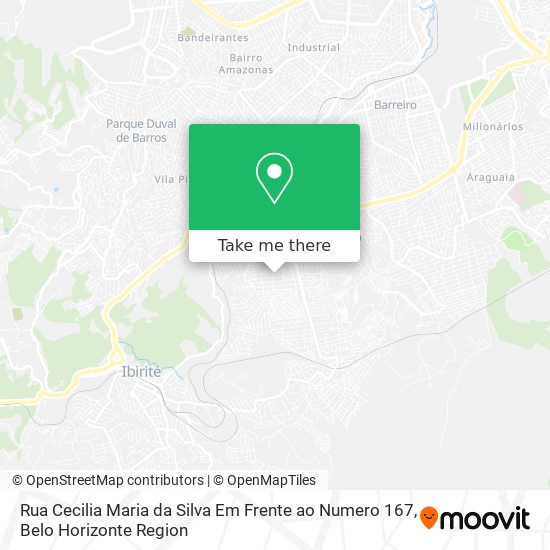 Rua Cecilia Maria da Silva Em Frente ao Numero 167 map