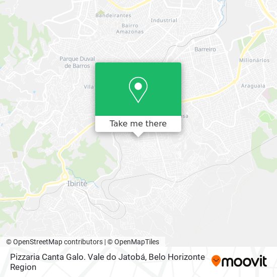 Pizzaria Canta Galo. Vale do Jatobá map