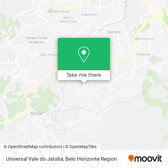 Universal Vale do Jatobá map