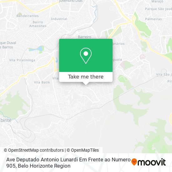 Mapa Ave Deputado Antonio Lunardi Em Frente ao Numero 905