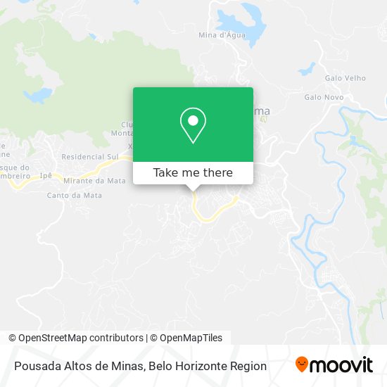Pousada Altos de Minas map