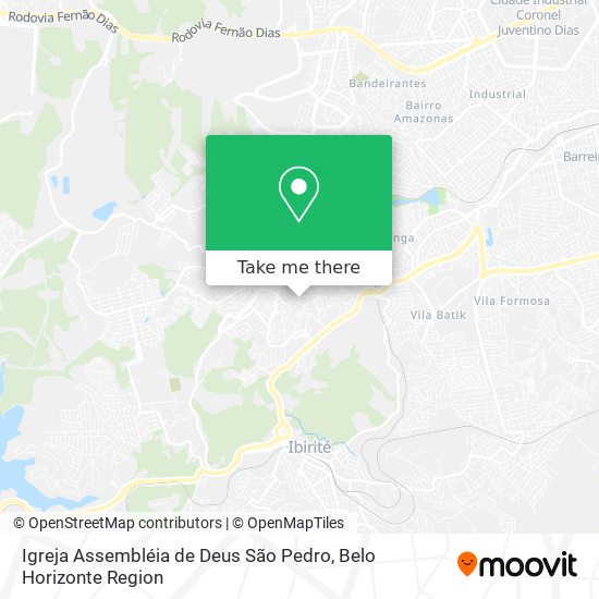 Igreja Assembléia de Deus São Pedro map