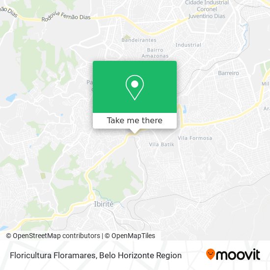 Floricultura Floramares map