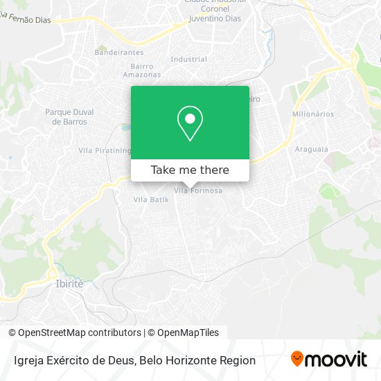 Igreja Exército de Deus map