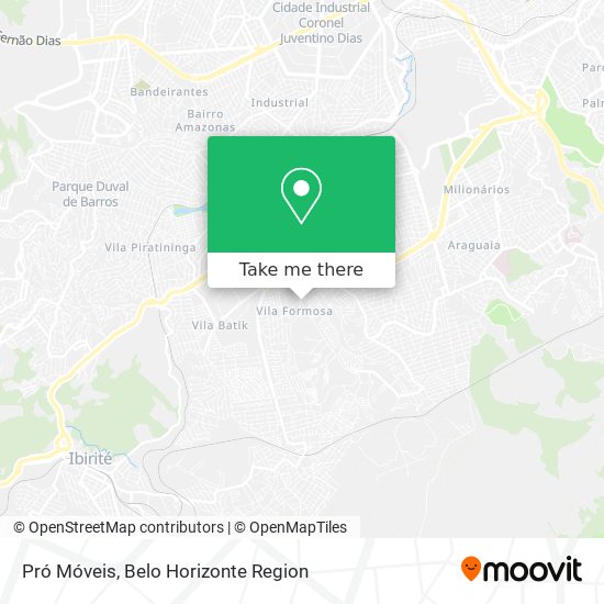 Pró Móveis map
