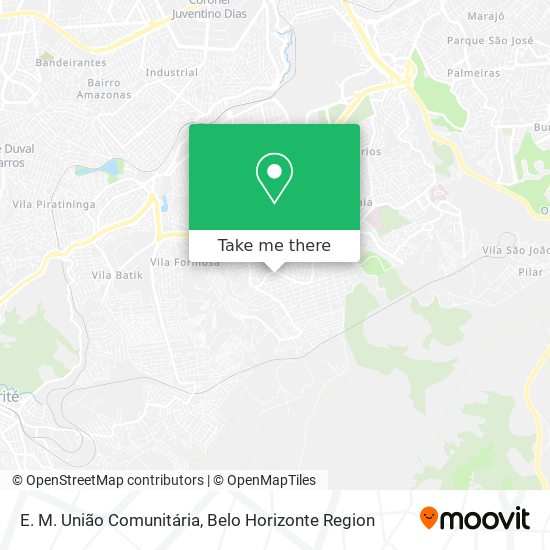 E. M. União Comunitária map