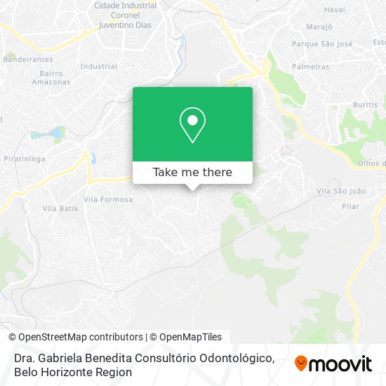 Dra. Gabriela Benedita Consultório Odontológico map