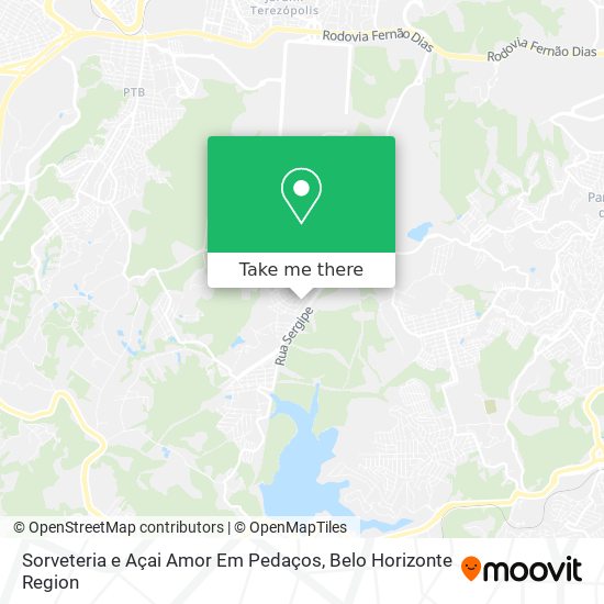 Sorveteria e Açai Amor Em Pedaços map