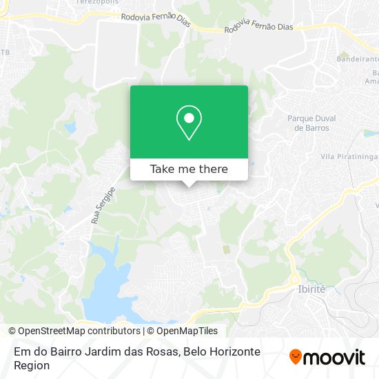 Em do Bairro Jardim das Rosas map