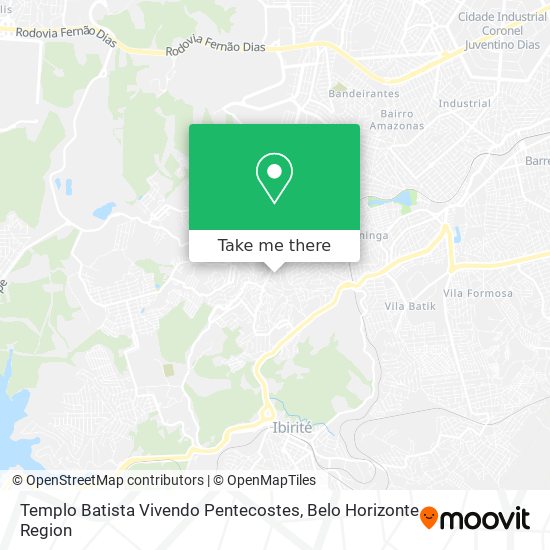 Templo Batista Vivendo Pentecostes map