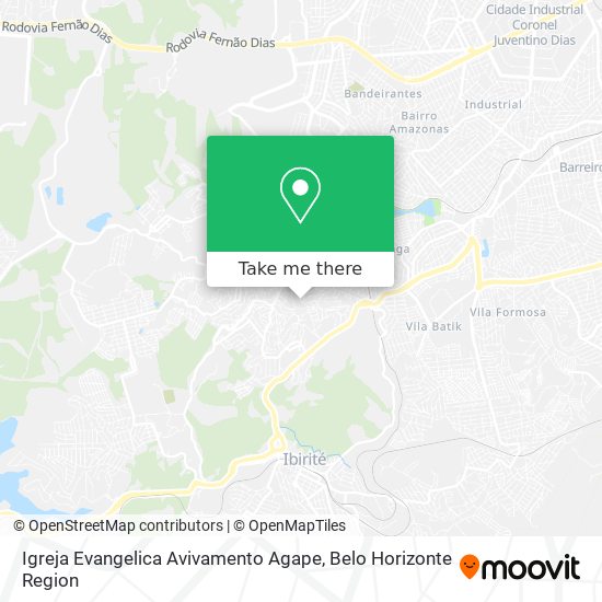 Igreja Evangelica Avivamento Agape map