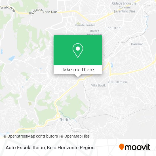 Auto Escola Itaipu map