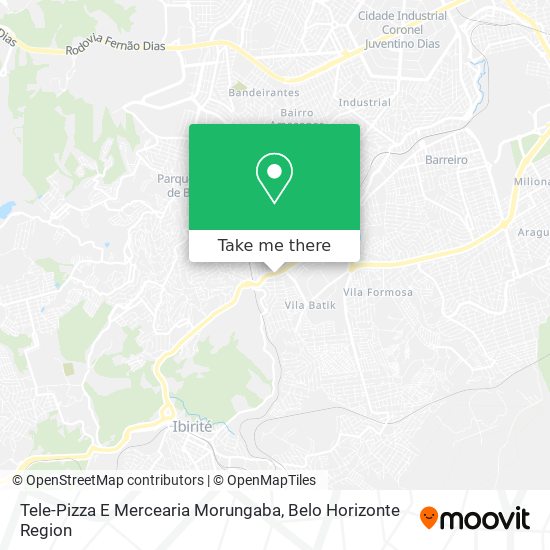 Tele-Pizza E Mercearia Morungaba map