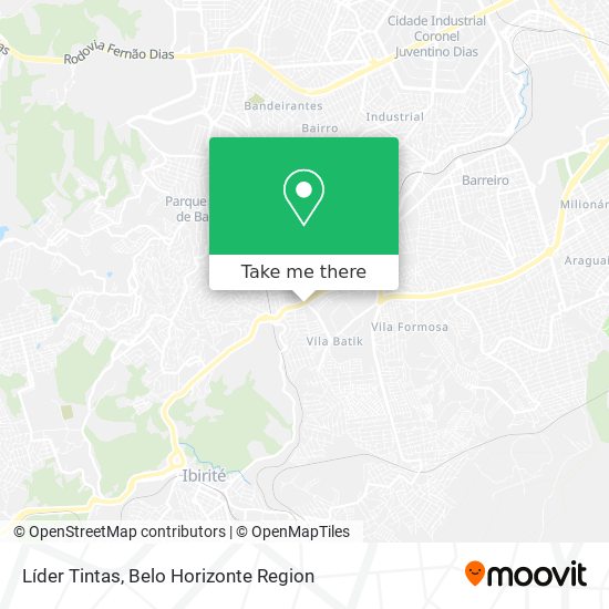Líder Tintas map