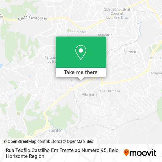 Rua Teofilo Castilho Em Frente ao Numero 95 map