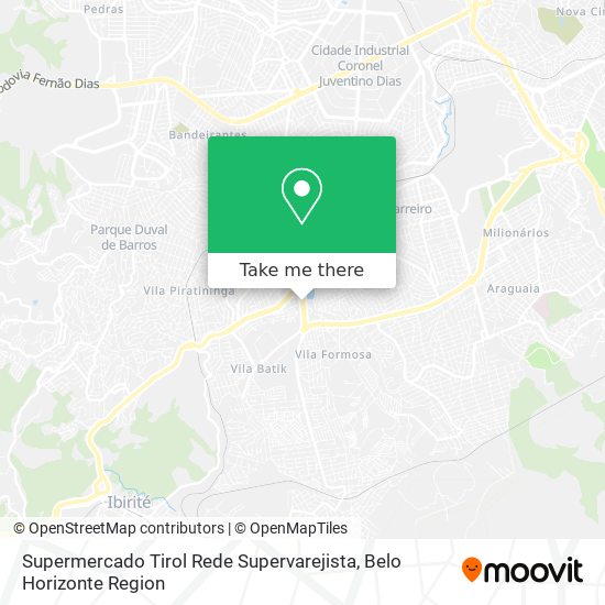 Supermercado Tirol Rede Supervarejista map