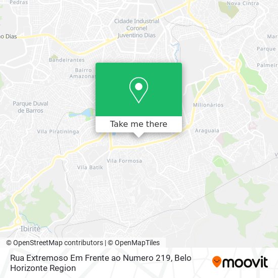 Rua Extremoso Em Frente ao Numero 219 map
