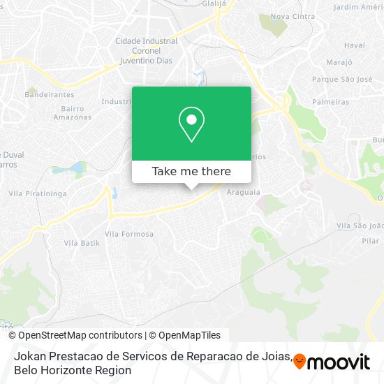 Jokan Prestacao de Servicos de Reparacao de Joias map