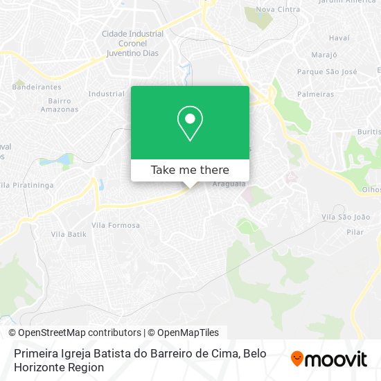 Primeira Igreja Batista do Barreiro de Cima map