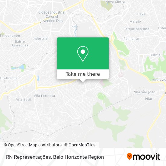 RN Representações map