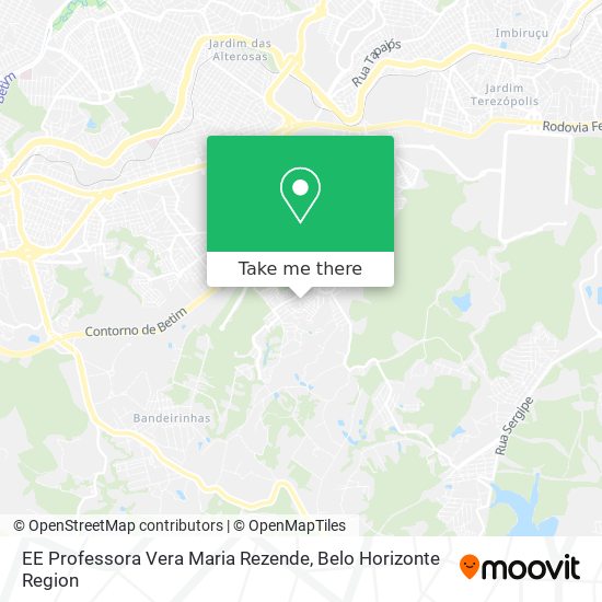 EE Professora Vera Maria Rezende map