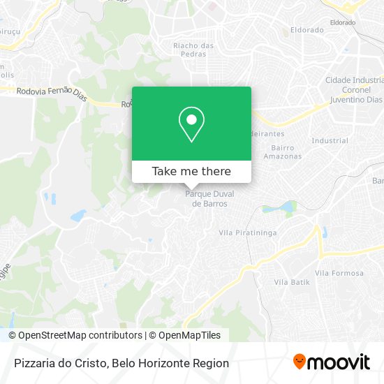 Pizzaria do Cristo map