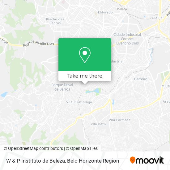 W & P Instituto de Beleza map