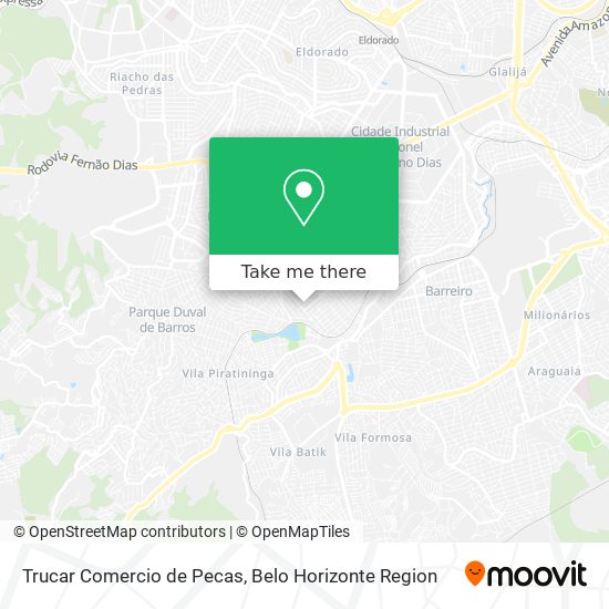 Trucar Comercio de Pecas map