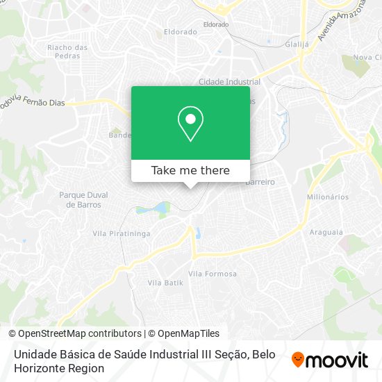 Unidade Básica de Saúde Industrial III Seção map