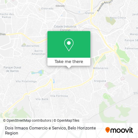 Dois Irmaos Comercio e Servico map