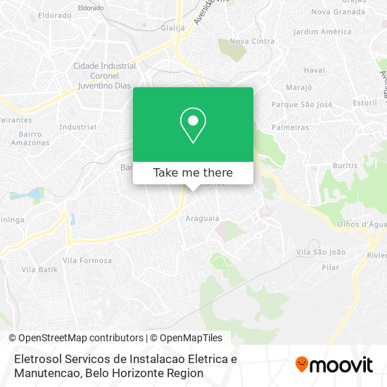 Eletrosol Servicos de Instalacao Eletrica e Manutencao map
